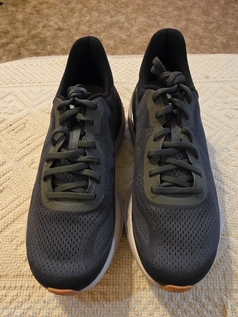 Lululemon Men's Runner Sneakers in Navy and White - Breathable Lace-Up